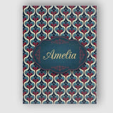 Personalised Name Stylish Geometric Teardrop Custom Bespoke  Contemporary Display Canvas Wall Art Print Decor Picture Ready to Hang