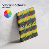 Personalised Name Grunge Paint Stroke Custom Modern Room Accent Creative Decorator Style Canvas Wall Art Print Decor Picture Ready to Hang