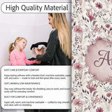 Autumn Botanical Floral Pattern in Burgundy and Neutral Tones  Personalised Custom Name Super Soft Fleece Blanket Bed Sofa Throw