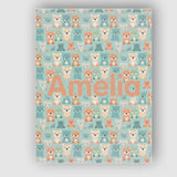 Personalised Name Pastel Teddy Bears Custom Premium Decorative Design Modern Room Accent Canvas Wall Art Print Decor Picture Ready to Hang