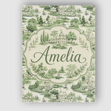 Personalised Name Elegant Countryside Custom Modern Room Accent Creative Decorator Style Canvas Wall Art Print Decor Picture Ready to Hang