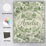 Personalised Name Elegant Countryside Custom Modern Room Accent Creative Decorator Style Canvas Wall Art Print Decor Picture Ready to Hang
