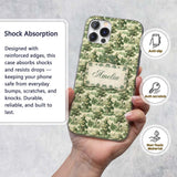 Vintage Botanical Garden with Architecture Scenic Custom Name Protective Phone Case Mobile Cover Durable Everyday Smartphone Shock Resistant