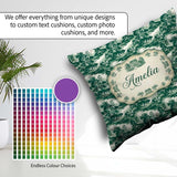 Custom Name Dark Romantic Landscape with Figures Scenic Seamless Square Filled Cushion Throw Pillow Sofa Bed Home Decor Zip Washable UK Made