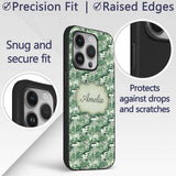 Bright Green Pastoral Hillside Village Scenic Custom Name Protective Phone Case Mobile Cover Durable Everyday Smartphone Shock Resistant