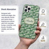 Bright Green Pastoral Hillside Village Scenic Custom Name Protective Phone Case Mobile Cover Durable Everyday Smartphone Shock Resistant