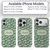 Bright Green Pastoral Hillside Village Scenic Custom Name Protective Phone Case Mobile Cover Durable Everyday Smartphone Shock Resistant