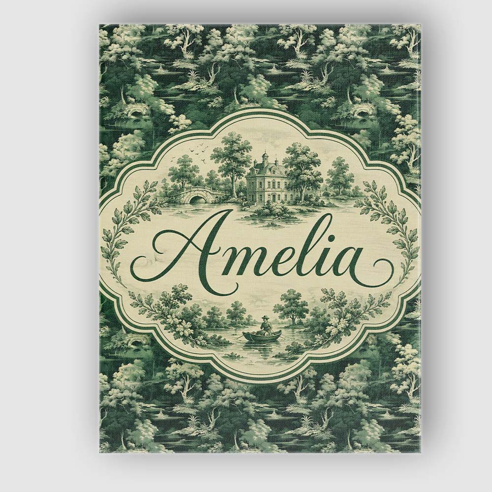 Personalised Name Mystical Woodland River Custom  Unique Gift Idea Elegant Feature Canvas Wall Art Print Decor Picture Ready to Hang