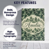 Personalised Name Mystical Woodland River Custom  Unique Gift Idea Elegant Feature Canvas Wall Art Print Decor Picture Ready to Hang