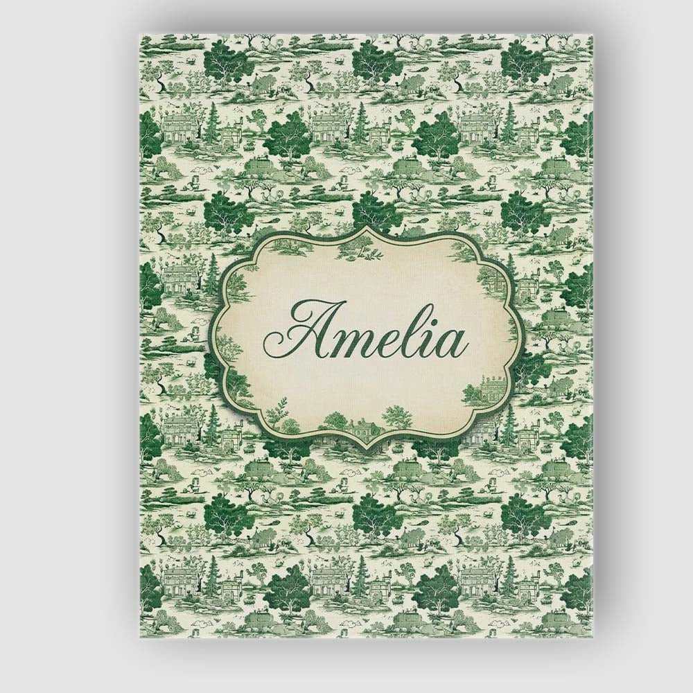 Personalised Name Elegant Garden Estate Custom  Unique Gift Idea Modern Room Accent Canvas Wall Art Print Decor Picture Ready to Hang