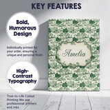 Personalised Name Elegant Garden Estate Custom  Unique Gift Idea Modern Room Accent Canvas Wall Art Print Decor Picture Ready to Hang