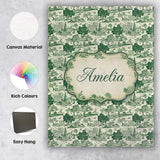 Personalised Name Elegant Garden Estate Custom  Unique Gift Idea Modern Room Accent Canvas Wall Art Print Decor Picture Ready to Hang