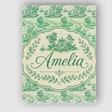 Personalised Name Classic Green Garden Custom  Modern Room Accent Elegant Feature Canvas Wall Art Print Decor Picture Ready to Hang