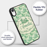 Classic Green Garden Landscape with Villas Scenic Custom Name Protective Phone Case Mobile Cover Durable Everyday Smartphone Shock Resistant