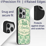 Classic Green Garden Landscape with Villas Scenic Custom Name Protective Phone Case Mobile Cover Durable Everyday Smartphone Shock Resistant