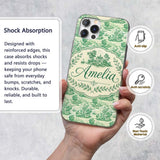 Classic Green Garden Landscape with Villas Scenic Custom Name Protective Phone Case Mobile Cover Durable Everyday Smartphone Shock Resistant