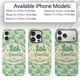 Classic Green Garden Landscape with Villas Scenic Custom Name Protective Phone Case Mobile Cover Durable Everyday Smartphone Shock Resistant