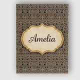 Personalised Name Black Beige Red Tribal Custom  Unique Gift Idea Elegant Feature Canvas Wall Art Print Decor Picture Ready to Hang