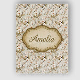 Personalised Name Elegant White Orchid Custom  Unique Gift Idea Modern Room Accent Canvas Wall Art Print Decor Picture Ready to Hang