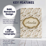 Personalised Name Elegant White Orchid Custom  Unique Gift Idea Modern Room Accent Canvas Wall Art Print Decor Picture Ready to Hang