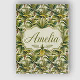 Personalised Name Dense Tropical Banana Custom  Modern Room Accent Elegant Feature Canvas Wall Art Print Decor Picture Ready to Hang