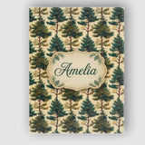 Personalised Name Detailed Evergreen Pine Custom  Unique Gift Idea Elegant Feature Canvas Wall Art Print Decor Picture Ready to Hang