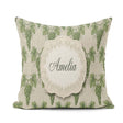 Custom Name Lush Green Grape Cluster Vineyard Seamless Name Cute Square Filled Cushion Throw Pillow Sofa Bed Home Decor Zip Washable UK Made