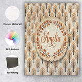 Personalised Name Minimalist Autumn Trees Custom  Unique Gift Idea Elegant Feature Canvas Wall Art Print Decor Picture Ready to Hang