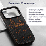 Dark Forest Wildfire Landscape with Burning Trees Custom Name Protective Phone Case Mobile Cover Durable Everyday Smartphone Shock Resistant