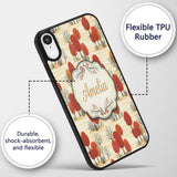 Autumn Woodland Scene with Red Trees and Neutral Custom Name Protective Phone Case Mobile Cover Durable Everyday Smartphone Shock Resistant