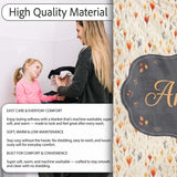 Delicate Small Floral Pattern in Warm Autumn Shades Seamless Name  Personalised Custom Name Super Soft Fleece Blanket Bed Sofa Throw
