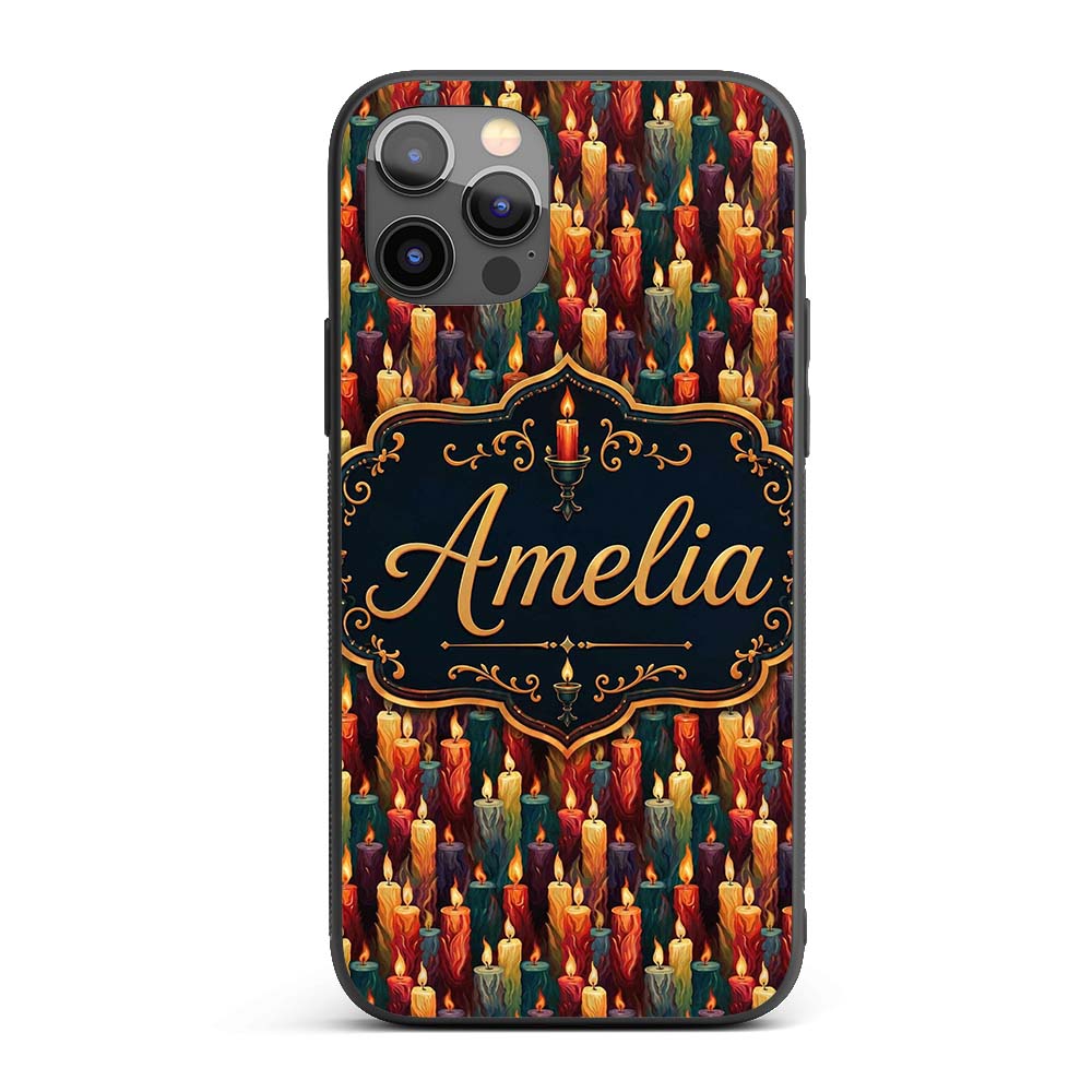 Vibrant Melted Wax Multicolor Printed Design Custom Name Protective Phone Case Mobile Cover Durable Everyday Smartphone Shock Resistant