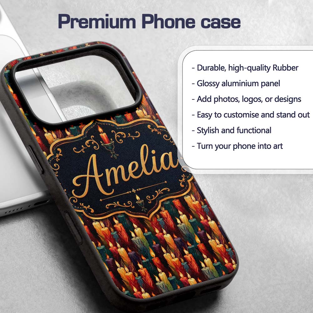Vibrant Melted Wax Multicolor Printed Design Custom Name Protective Phone Case Mobile Cover Durable Everyday Smartphone Shock Resistant