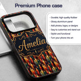Vibrant Melted Wax Multicolor Printed Design Custom Name Protective Phone Case Mobile Cover Durable Everyday Smartphone Shock Resistant