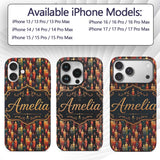 Vibrant Melted Wax Multicolor Printed Design Custom Name Protective Phone Case Mobile Cover Durable Everyday Smartphone Shock Resistant
