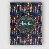 Personalised Name Artistic Melting Wax Custom  Modern Room Accent Elegant Feature Canvas Wall Art Print Decor Picture Ready to Hang
