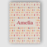 Personalised Name Soft Pastel Small Candles Custom  Bespoke Interior Contemporary Canvas Wall Art Print Decor Picture Ready to Hang