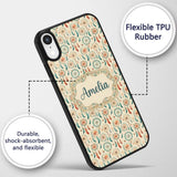 Dreamcatcher Feathers Bohemian Seamless Pattern Custom Name Protective Phone Case Mobile Cover Durable Everyday Smartphone Shock Resistant