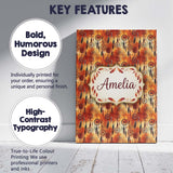 Personalised Name Autumn Dreamcatcher Custom Modern Room Accent Creative Decorator Style Canvas Wall Art Print Decor Picture Ready to Hang