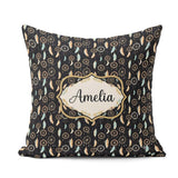 Custom Name Dreamcatcher Night Sky Stars Feather Hanging Pattern Square Filled Cushion Throw Pillow Sofa Bed Home Decor Zip Washable UK Made