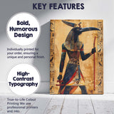 Egyptian God Thoth Sacred Ibis Hieroglyphic Artwork Canvas Wall Art Print Decor Picture Ready to Hang