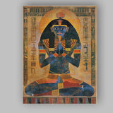Ancient Egyptian Goddess Prayer Hieroglyphic Temple Art Canvas Wall Art Print Decor Picture Ready to Hang
