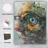 Nature Spirit Woodland Eye Fantasy Mixed Media Portrait Canvas Wall Art Print Decor Picture Ready to Hang