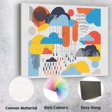 Modern Abstract Weather Clouds Geometric Composition Canvas Wall Art Print Decor Picture Ready to Hang