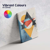 Colourful Abstract Geometric Shapes Modern Minimalist Canvas Wall Art Print Decor Picture Ready to Hang