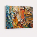 Abstract Impasto Oil Paint Texture Colourful Palette Knife Canvas Wall Art Print Decor Picture Ready to Hang