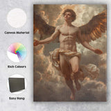 Heavenly Winged Angel Figure Dramatic Cloudscape Classical Fantasy Canvas Wall Art Print Decor Picture Ready to Hang