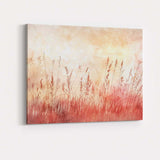 Blush Pink Wildflower Meadow Watercolour Botanical Landscape Canvas Wall Art Print Decor Picture Ready to Hang