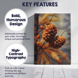 Rustic Pine Cones Autumn Botanical Nature Painting Canvas Wall Art Print Decor Picture Ready to Hang