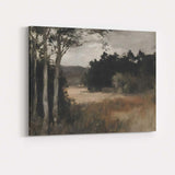 Moody Woodland Forest Clearing Landscape Impressionist Canvas Wall Art Print Decor Picture Ready to Hang